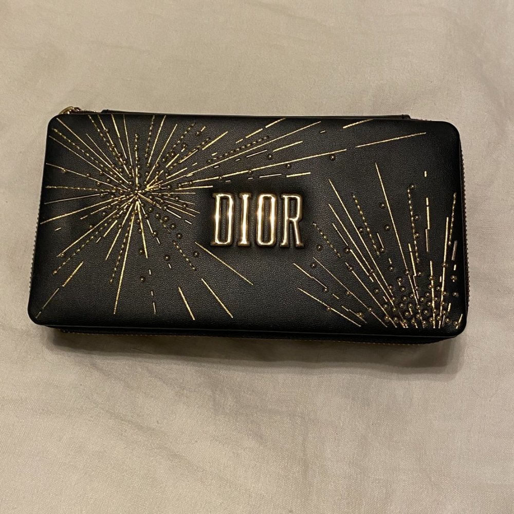 Dior Small Navy & Gold Clutch